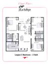 Floor plan for the Large 3 bedroom condo At Las Salinas Condo , Key West, FL