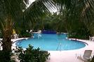 This trilobal pool is adjacent to the Club House and work-out rool at the Key West Golf Club
