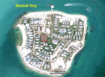 Sunset Key in Key West Harbor Florida