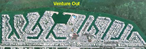 Air View of Venture out condominium park in cudjoe key florida