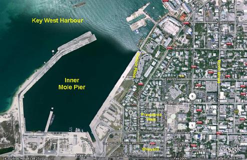 Aerial View of Truman Annex in Key West, FL